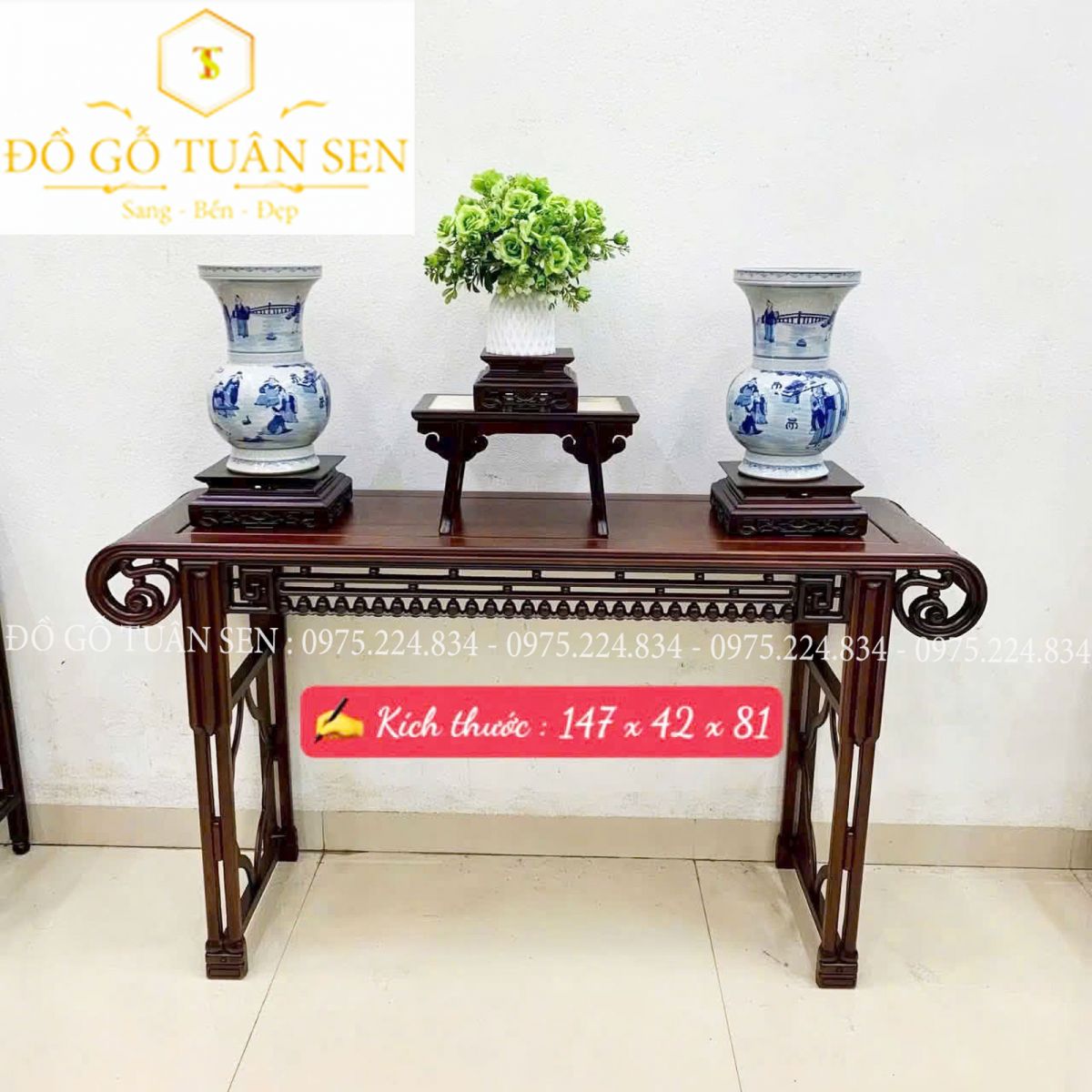 Giới thiệu Bàn Cuốn Chuông Gỗ Gụ
